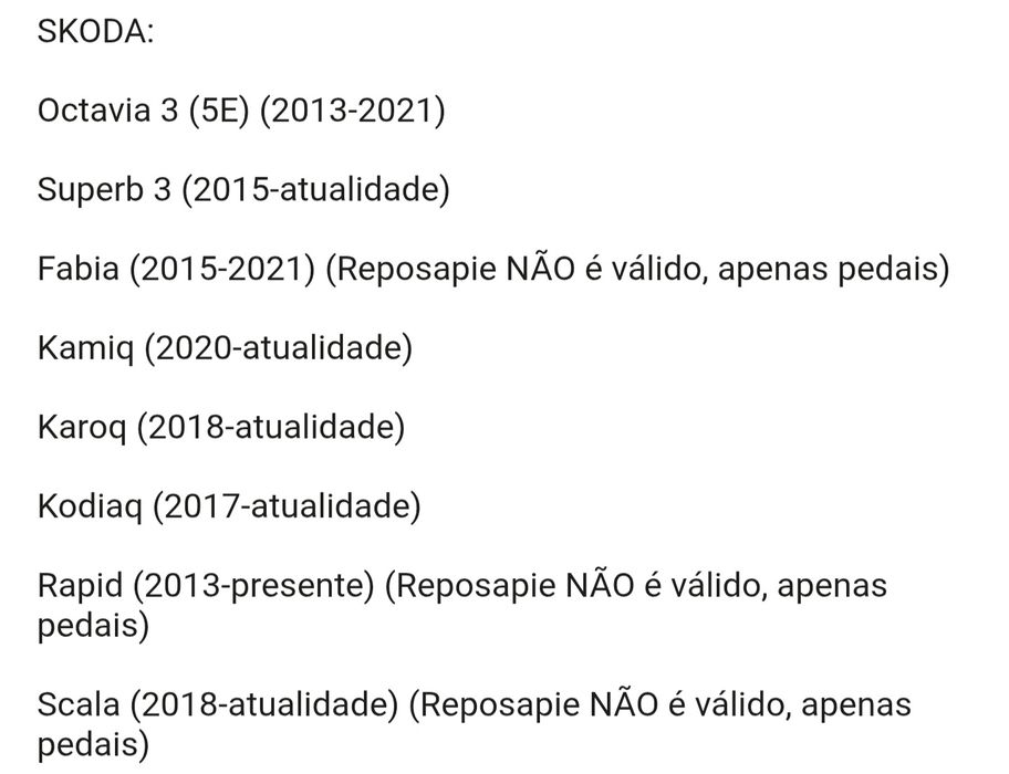 Pedais Alumínio Volkswagen Audi Seat Skoda