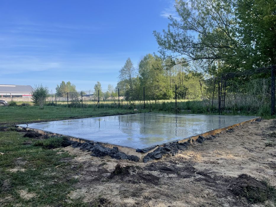 Budowa płyt betonowych, wylewki betonowe pod garaż, blaszak budynki gosporarcze, fundamenty, ławy fundamentowe, roboty ziemno-budowlane