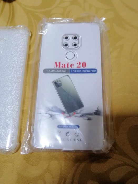 2 capas transparentes para telemóvel Huawei Mate 20, Novo