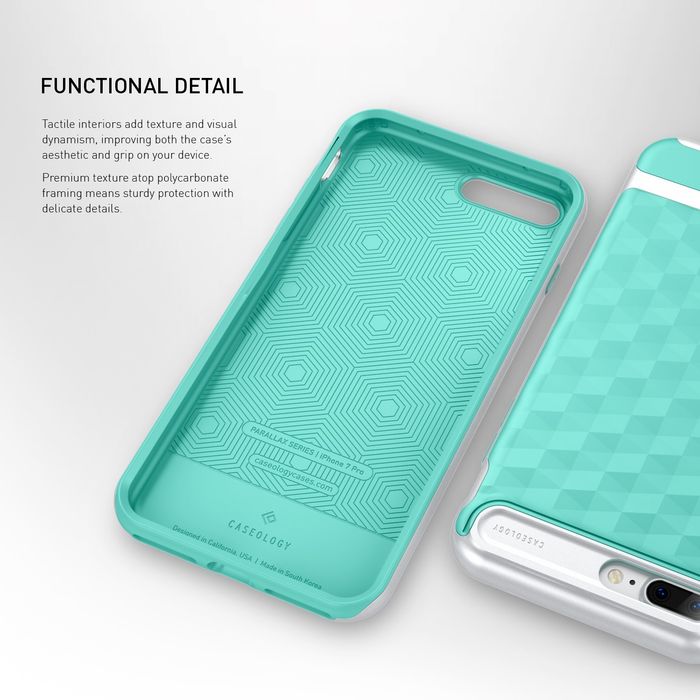 Etui Caseology iPhone 7 Plus / 8 Plus Parallax Turquoise Mint