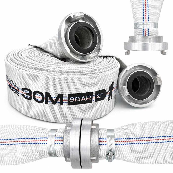 Wąż strażacki 30m do pompy 2" 52mm do szamba