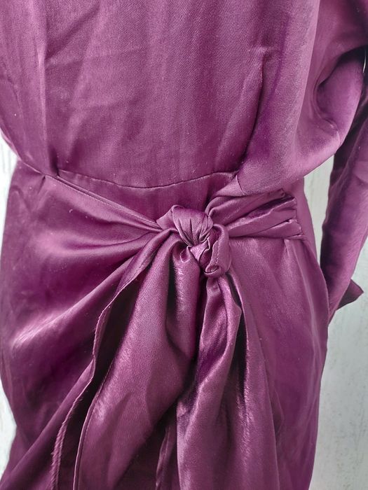 Sukienka satynowa, wesele w roz S/M.