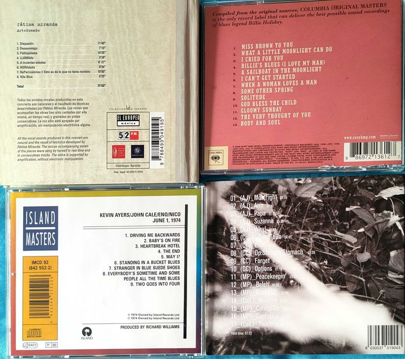 7 cd's originais, The Rolling Stones, David Bowie...