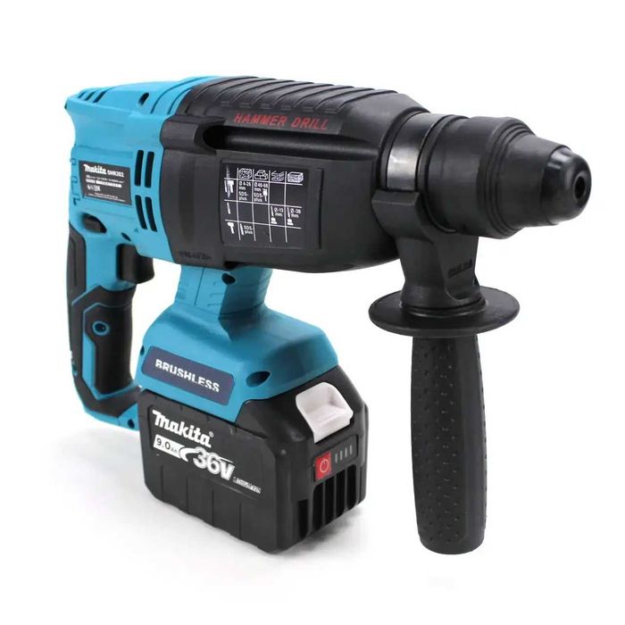Акумуляторний набір інструментів 3в1 Makita 48V: перфоратор, шурупокрут, болгарка + 2 АКБ по 6.0Ah