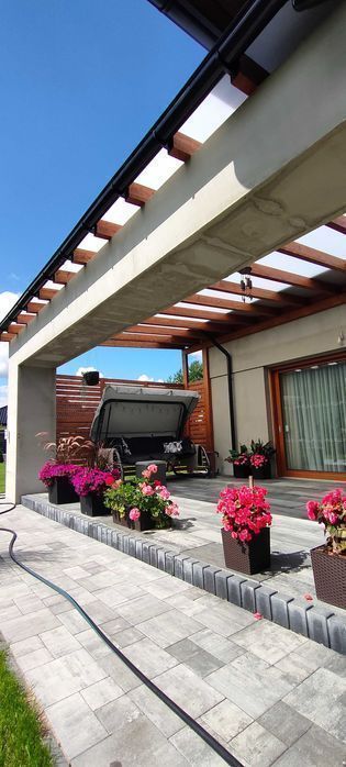 Zadaszenie tarasu taras wiata altana pergola pergola tarasowa pergola ogrodowa taras drewniany carport zabudowa tarasu oranżeria ogród zimowy
