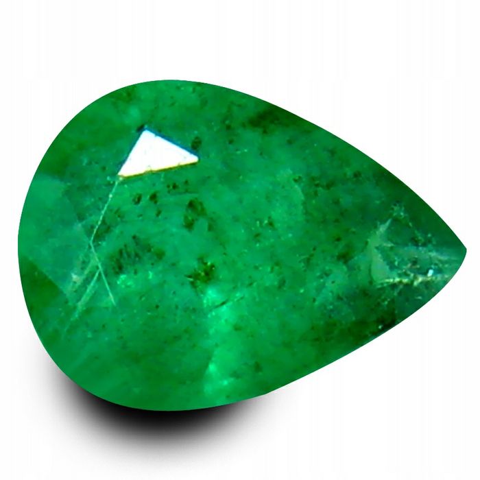 Szmaragd 100 % Naturalny na złoty pierścionek , sygnet - czysta zieleń