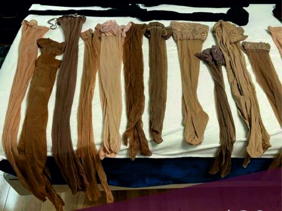 Чулки с кружевной резинкой, р. М, одним лотом