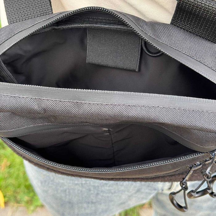 Тактическая мужская сумка через плечо для шевронов барсетка мессенджер