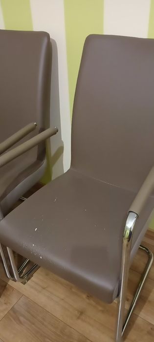 6 Krzeseł z obszyciem eko skóra