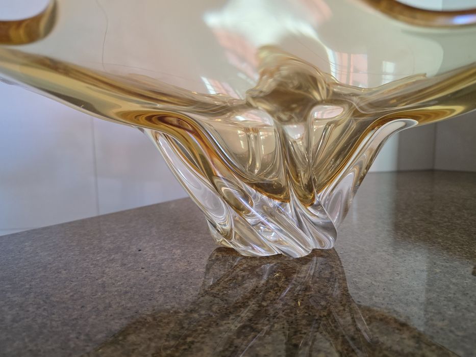 Centro de Mesa/Fruteira Egermann em cristal Murano