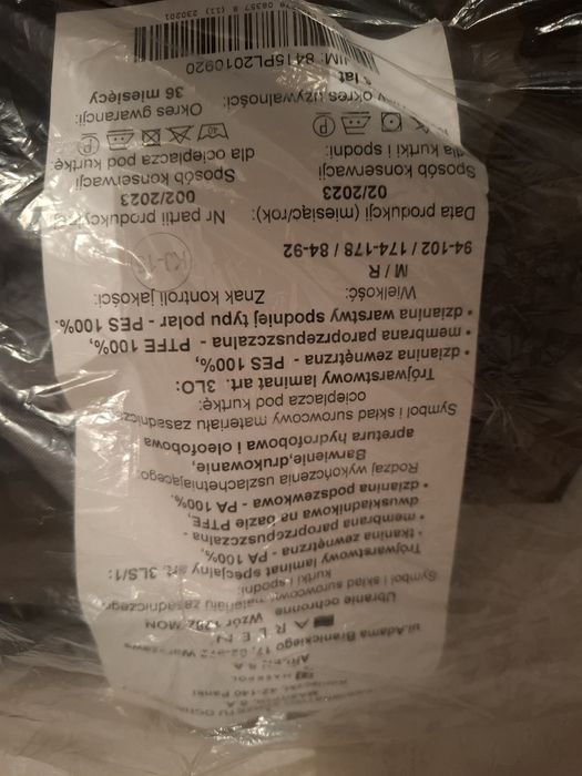 Ubranie ochronne wojskowe gore-tex wzór 128Z/MON roz. M/R nowe.