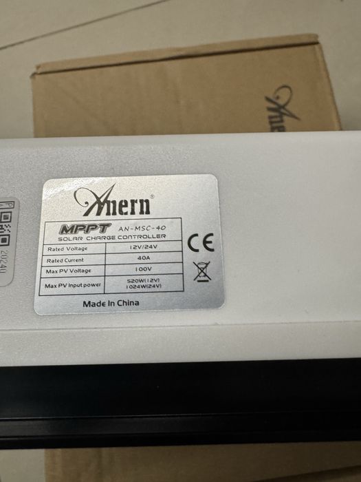 Controlador solar 40A anern mppt