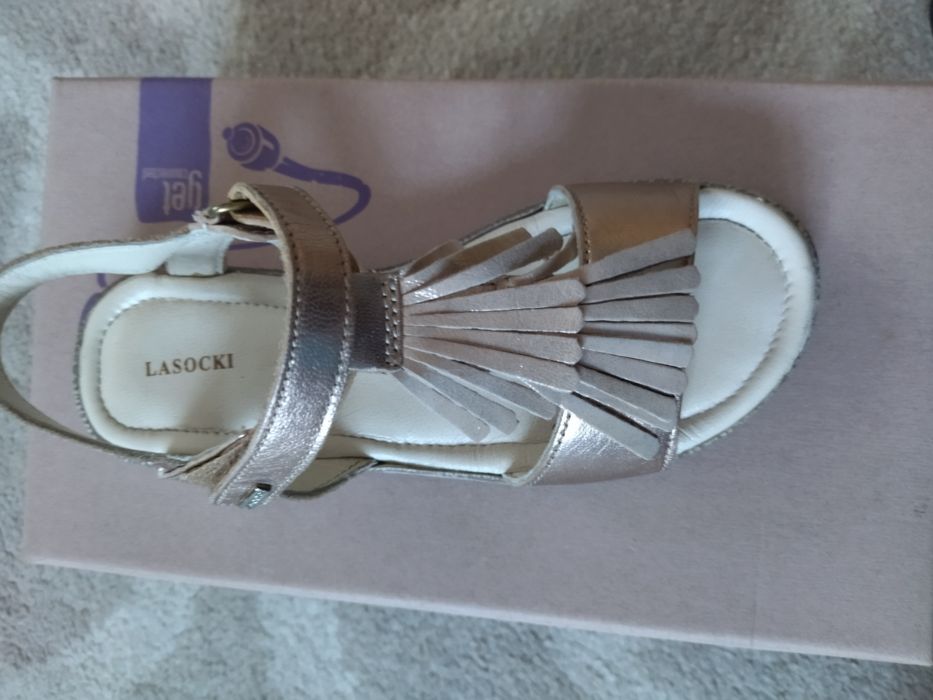 Sandałki złote Lasocki 32
