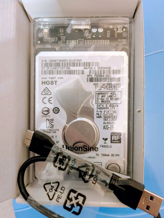 Dysk przenośny 1TB HGST