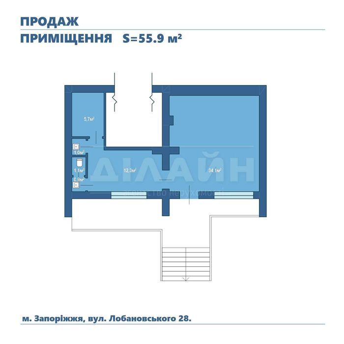 Комерційне приміщення на вул. Валерія Лобановського.