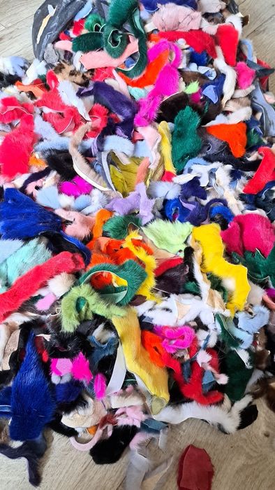 Обрізь хутра норки, MIX кольорів 125грн за 100грам,або 900грн/кг