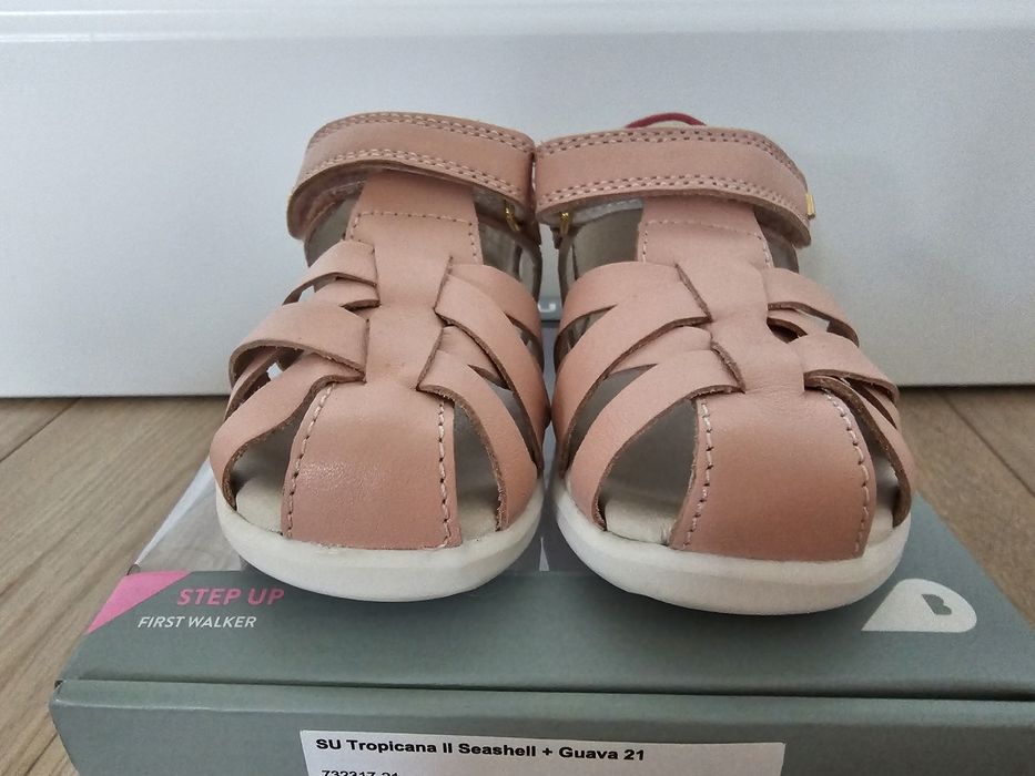 Sandały bobux tropicana II seashell + guava 21 step up