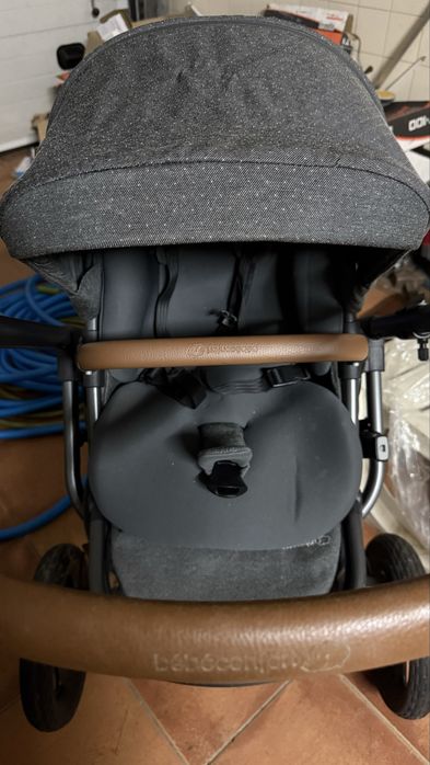 Trio de carrinho de bebe com alcofa , assento e coque