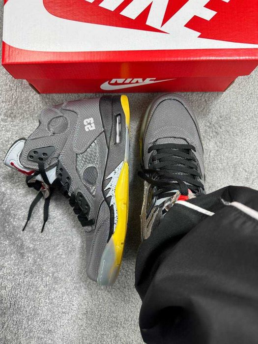 Мужские кроссовки Nike Jordan 5 Retro Off-White "Muslin" 40-45