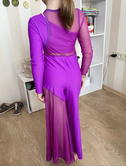 Гімнастичний / танцювальний костюм для дівчинки, розмір 128