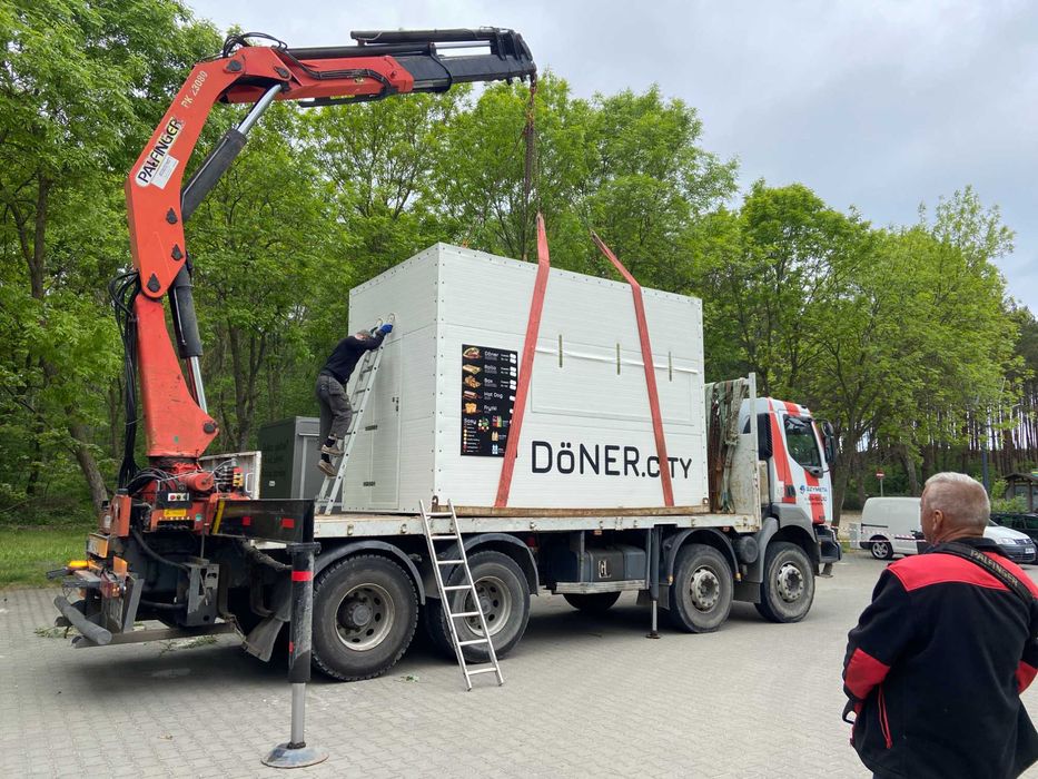 Kontener gastronomiczny KEBAB Food Truck kompletne wyposażenie