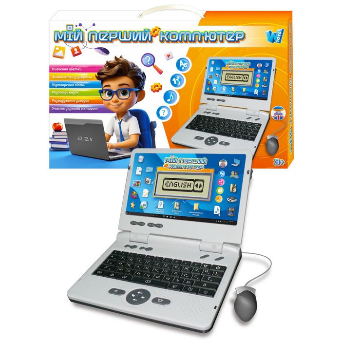 Дитячий Ноутбук з рідкокристалічним екраном/ Українська та Англ мова