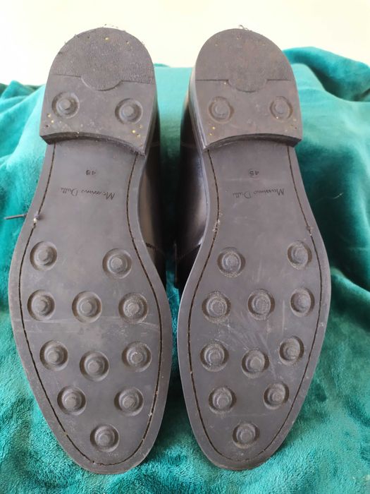 Massimo Dutti czarne skórzane buty r. 43