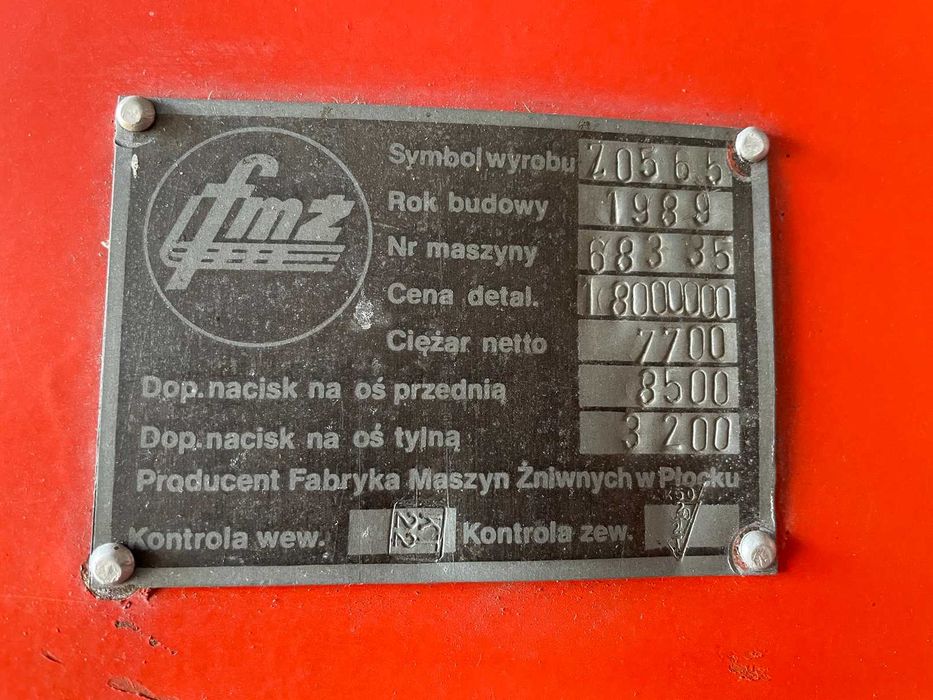 Kombajn Bizon Z056 Super
