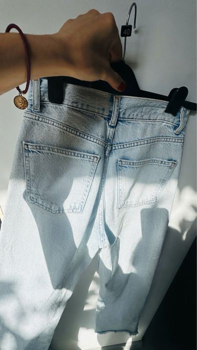 Джинсы голубые клеш Zara, 34 р