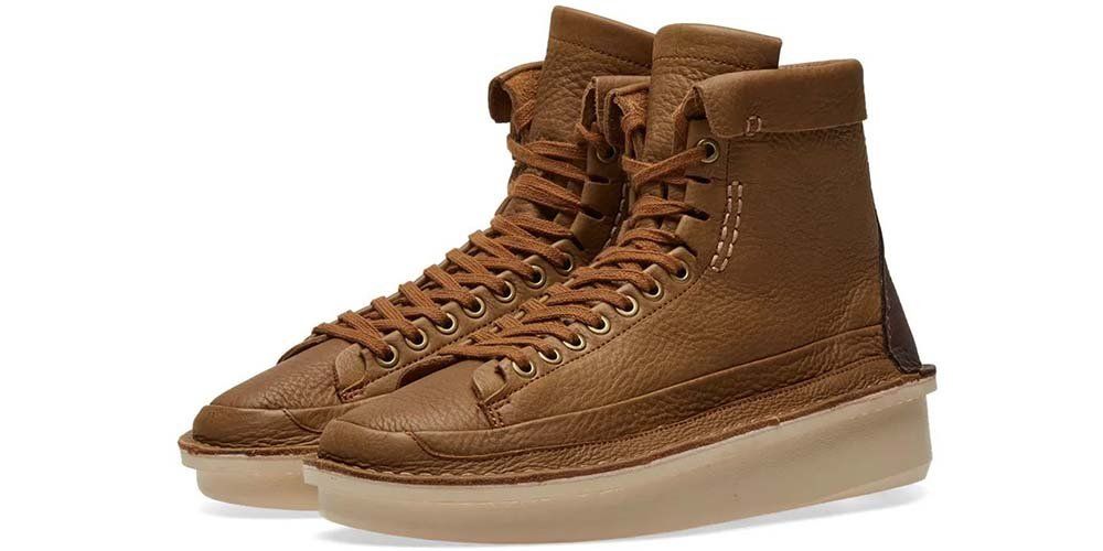 Clarks Trzewiki męskie - Oswyn Hi - r 42 - brązowe, skóra naturalna