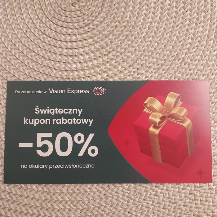 Kupon -50% na okulary przeciwsłoneczne
