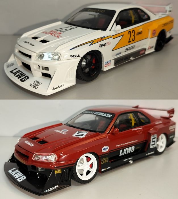 Nissan Skyline LB-ER34 Super Silhouette модель 1:18