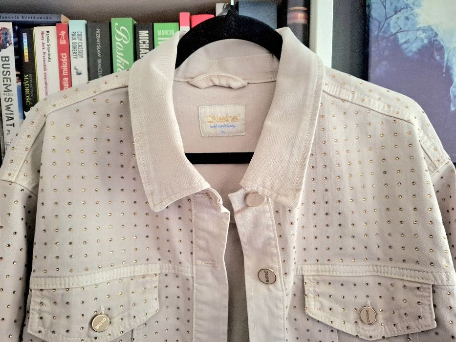 Dishe kurtka jeansowa z dżetami L/XL, nowa