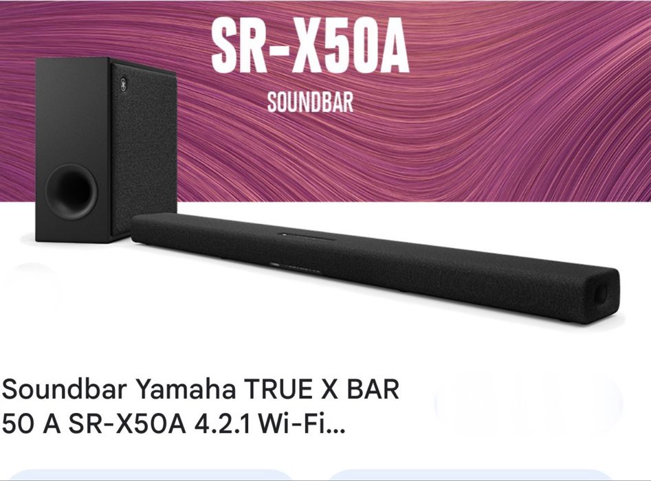 soundbar Yamaha True X Bar 50A (model SR-X50A)