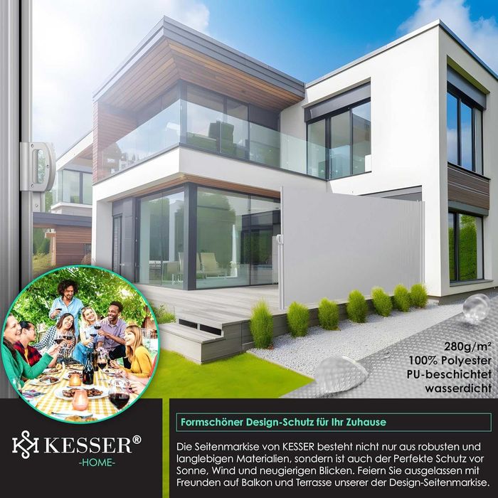 Nowa markiza boczna /roleta/żaluzja/ochraniacz/180x300cm/KESSER !9022!