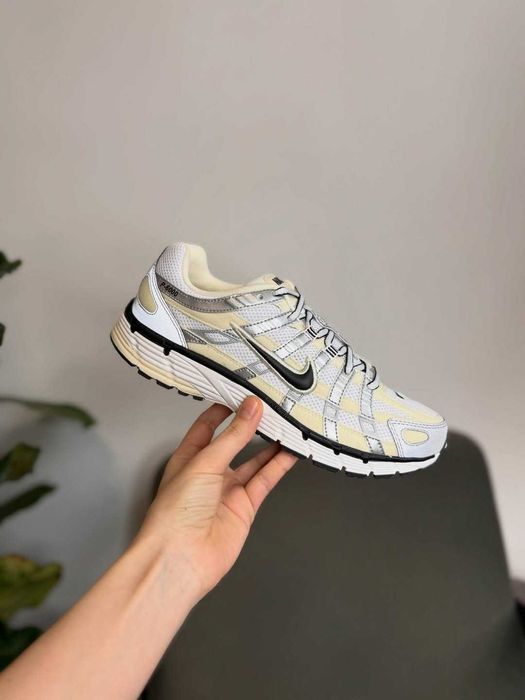 Кроссовки Мужские Nike P6000 White/Yellow /Кросівки Чоловічі Найк Р 6000 Coconut Milk