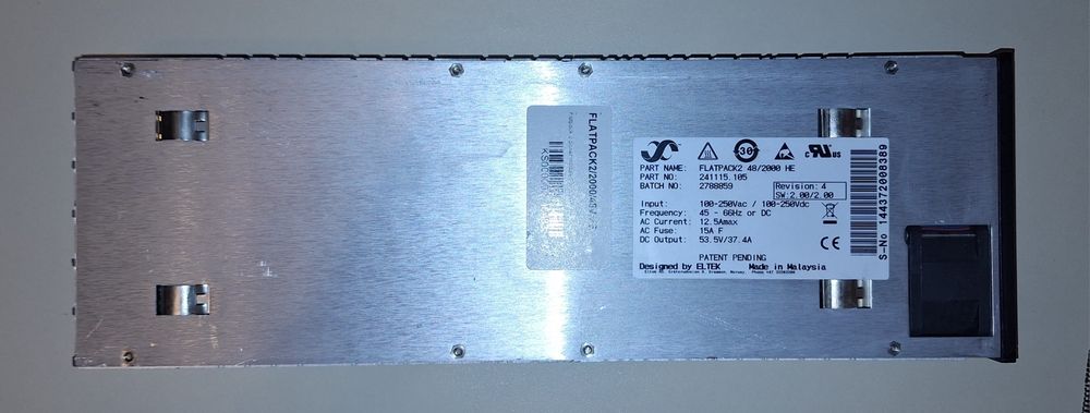 Блок живлення Eltek Flatpack2 HE 48V/2000W