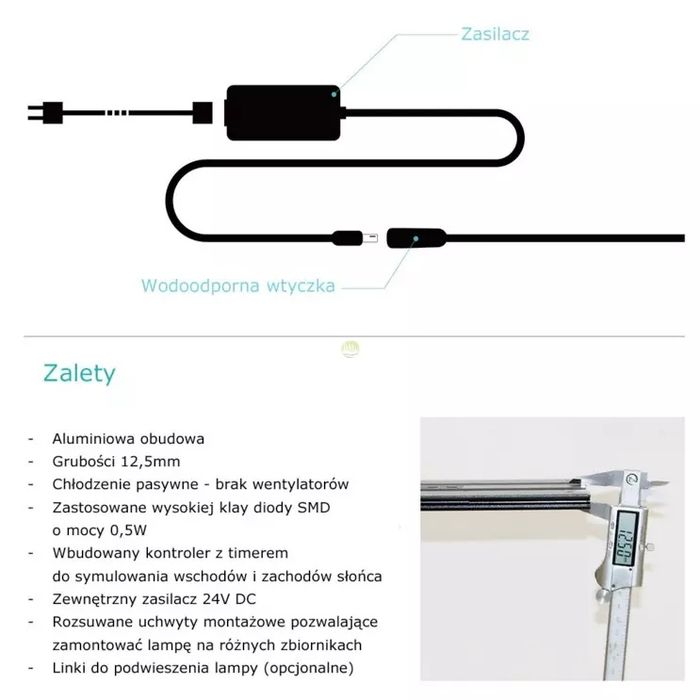 Lampa LED do akwarium