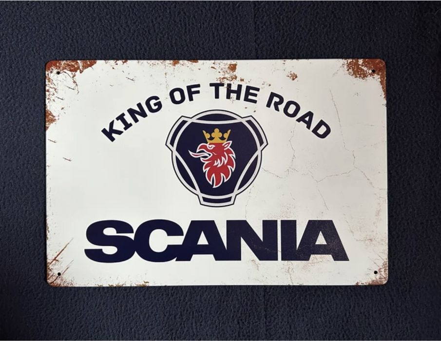 SCANIA • Placa Metalica Decorativa (nova)