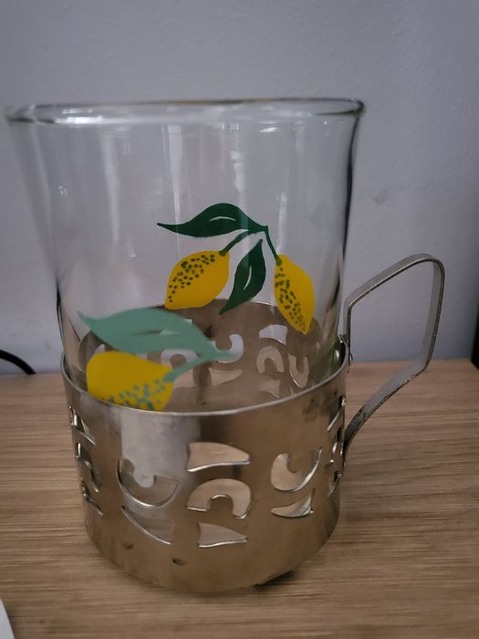 Szklanki PRL lata 70 te