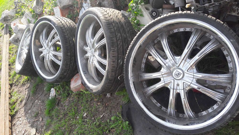 Felgi 24 cale z oponami dwa roztawy 5x112 i 5x115