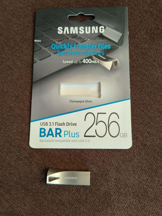 Pendrive Samsung BAR Plus 256 GB USB 3.1 Srebrny MUF-256BE3/APC !