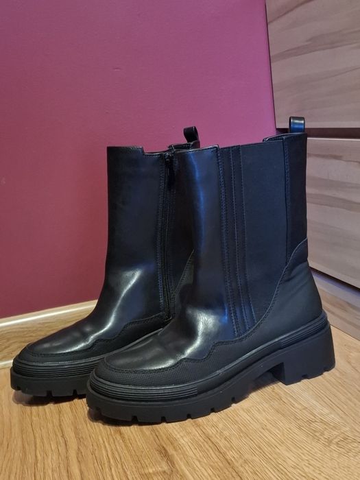 Czarne botki damskie