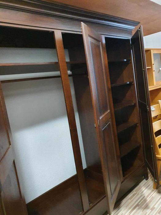 Szafa drewniana trzydrzwiowa lite drewno dębowe solidna FV DOWÓZ