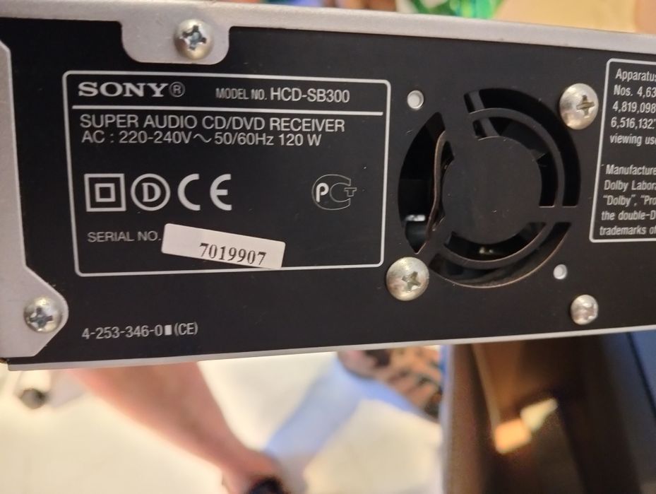Cinema em.casa Sony Modelo HCD_ SB 300. SUPER AUDIO CD/ DVD RECEIVER