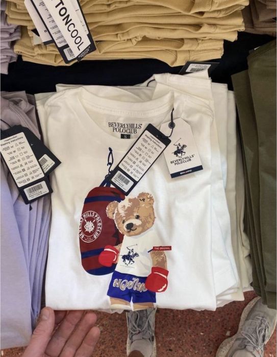 Футболка polo bear унісекс з ведмедем ralph lauren  s,м,л,хл,ххл