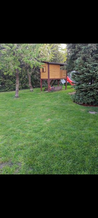 Ogrodowy domek drewniany dla dzieci