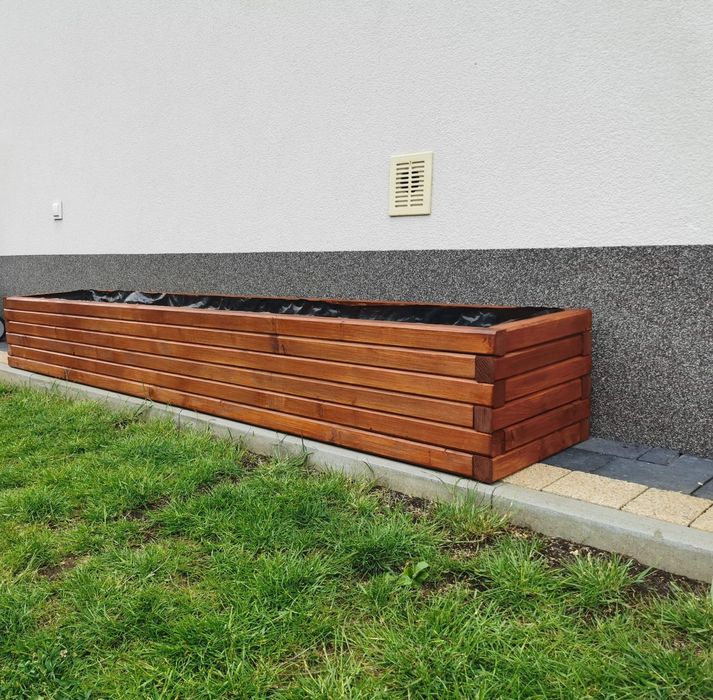 Doniczki Donice Drewniane Na wymiar Drewniane skrzynki skrzynie