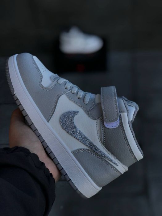 Хайтопы 32 размер/ кроссовки Nike/теплые кеды Найк/демисезон/кожаные