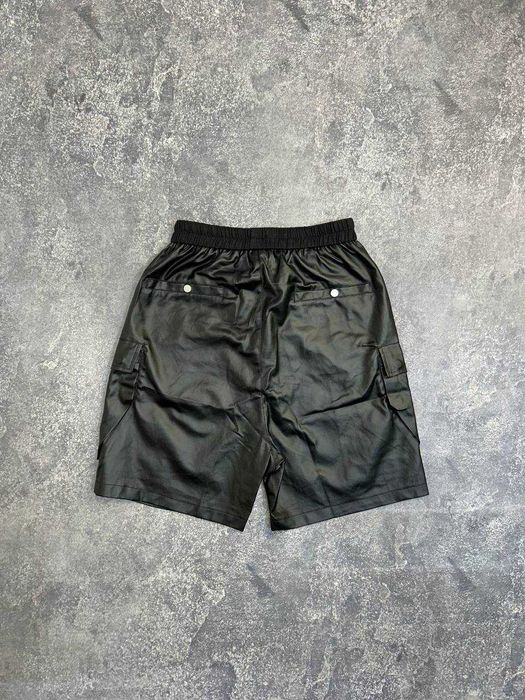 Rick Owens DRKSHDW leather шорти шкіряні чорні opium archive black S M